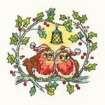 (image for) Christmas Robins - Birds of a Feather by Karen Carter